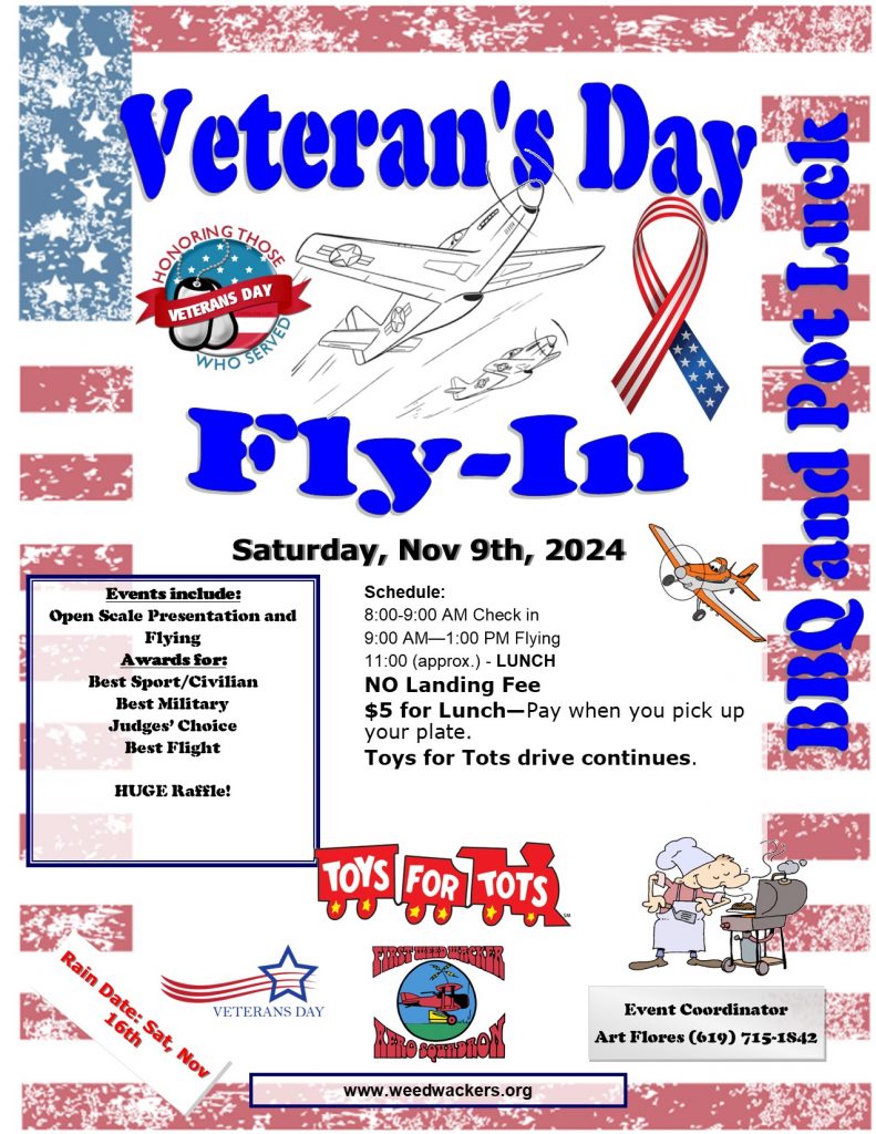 Veterans Day Fly In, Toys for Tots 2024